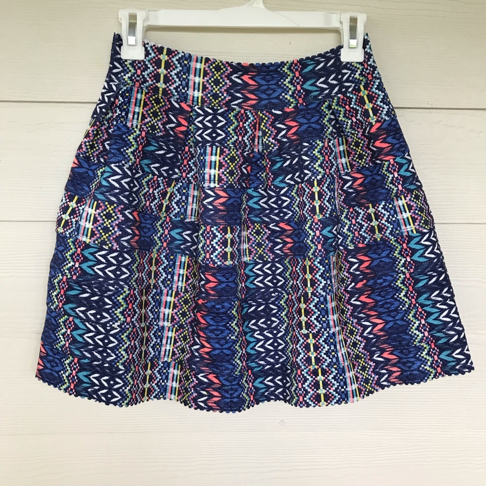 Aqua Tribal Bubble Skirt